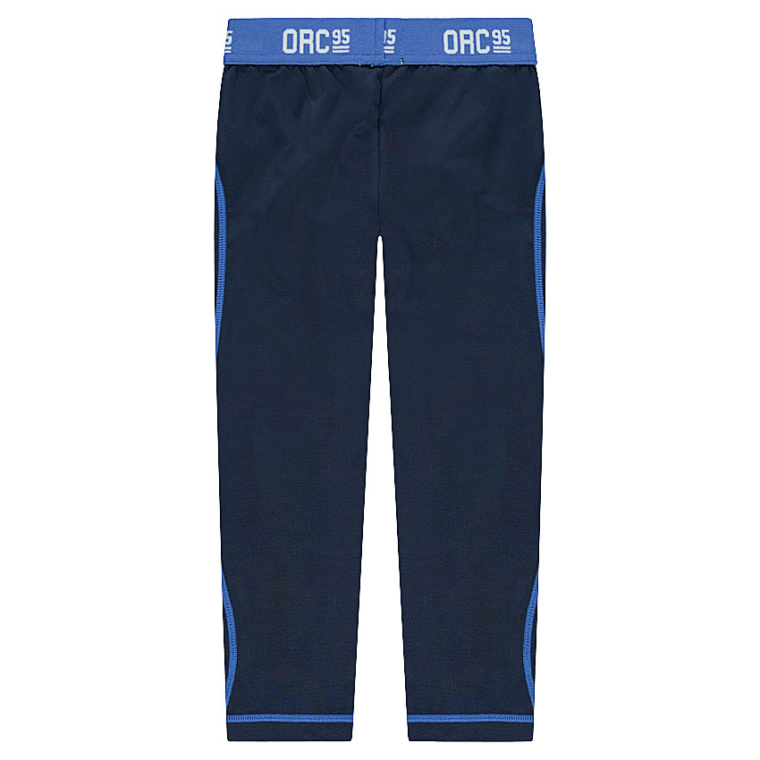 Legging de ski technique uni avec surpiqûres contrastées 