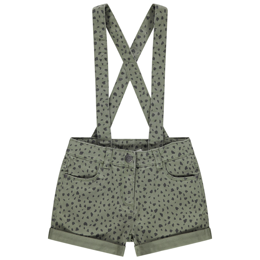 Short à bretelles imprimé all-over 