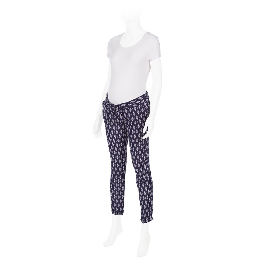 Pantalon de grossesse imprimé all-over coupe carotte 