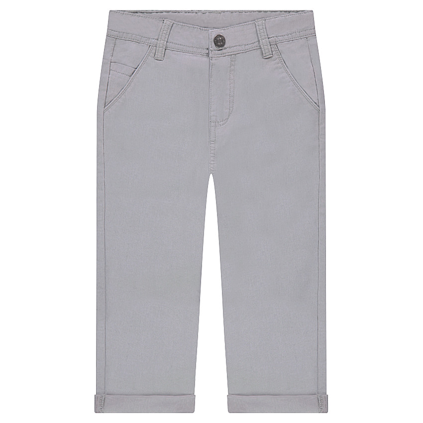 Pantalon blanc en coton ottoman 