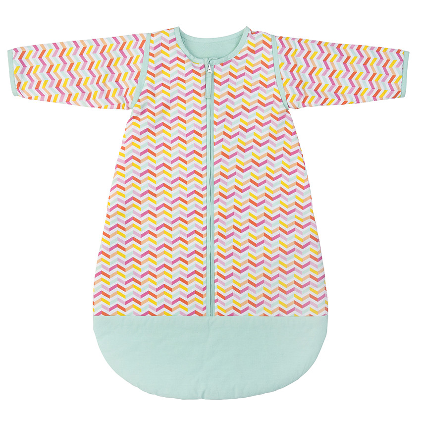 Turbulette à manches amovibles avec imprimé graphique 