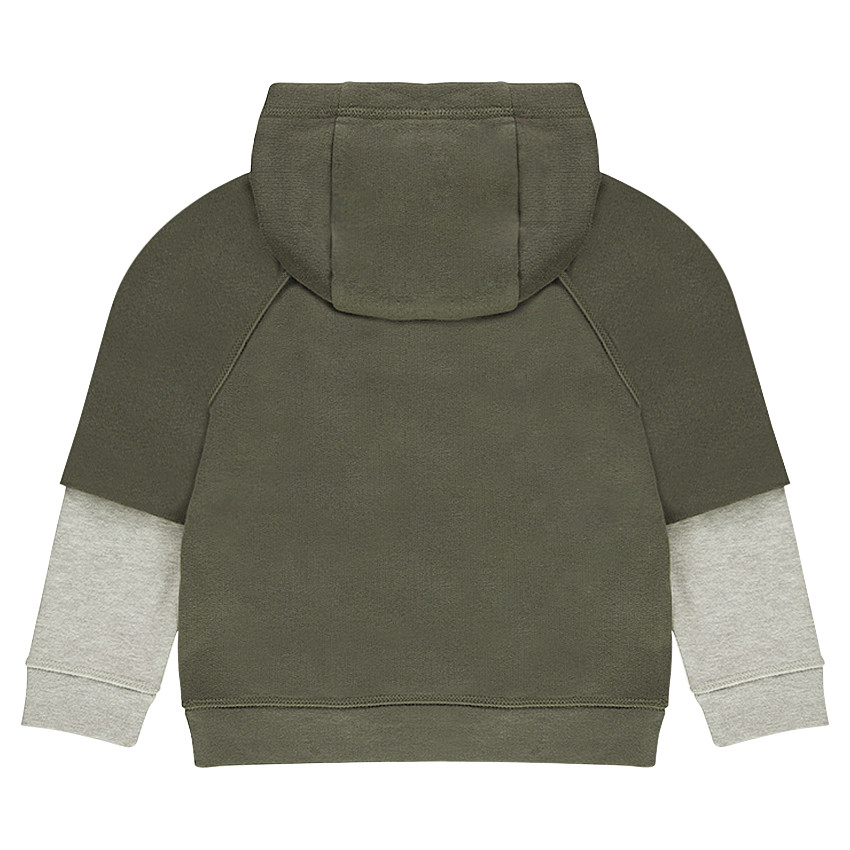 Sweat en molleton effet 2 en 1 à capuche  