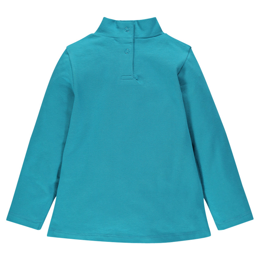 Sous-pull col cheminée en coton stretch 