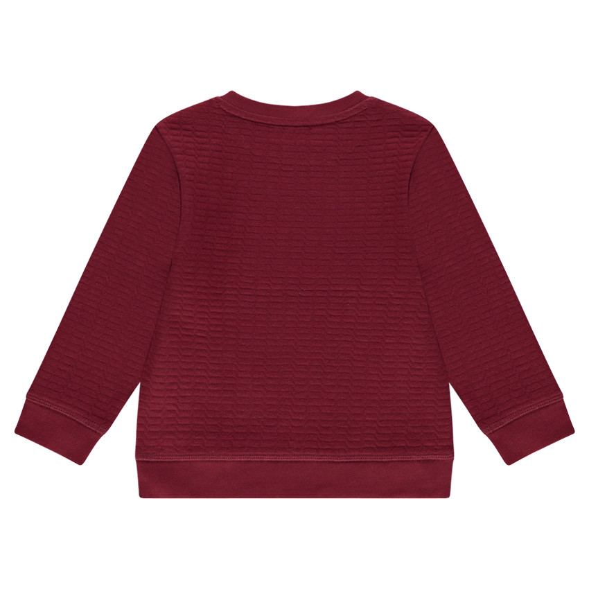 Sweat en molleton fantaisie avec texte printé 