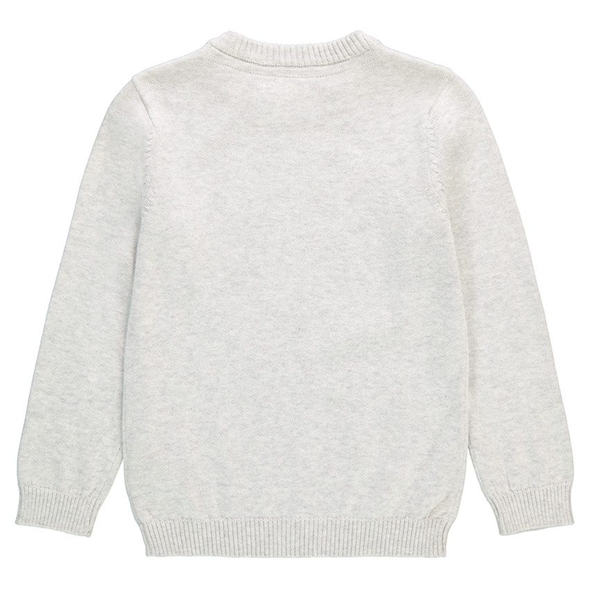 Pull en tricot avec animal printé sur le devant 