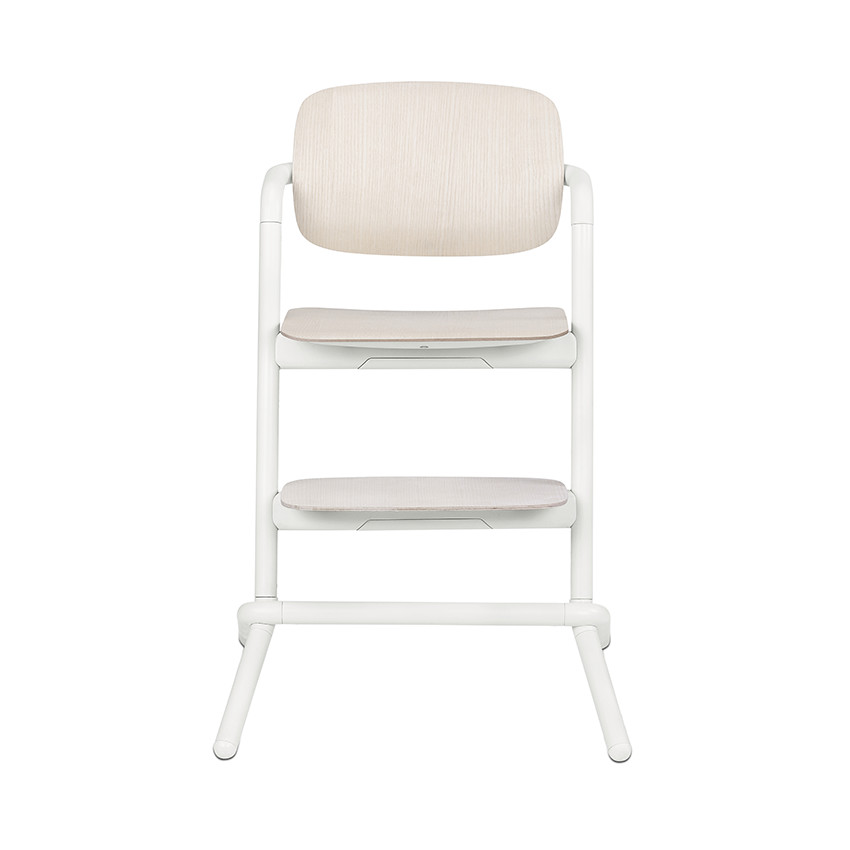 Chaise haute évolutive Lemo Wood - Porcelaine White 