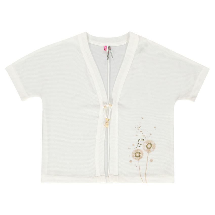 Junior - Gilet kimono léger manches courtes printé 