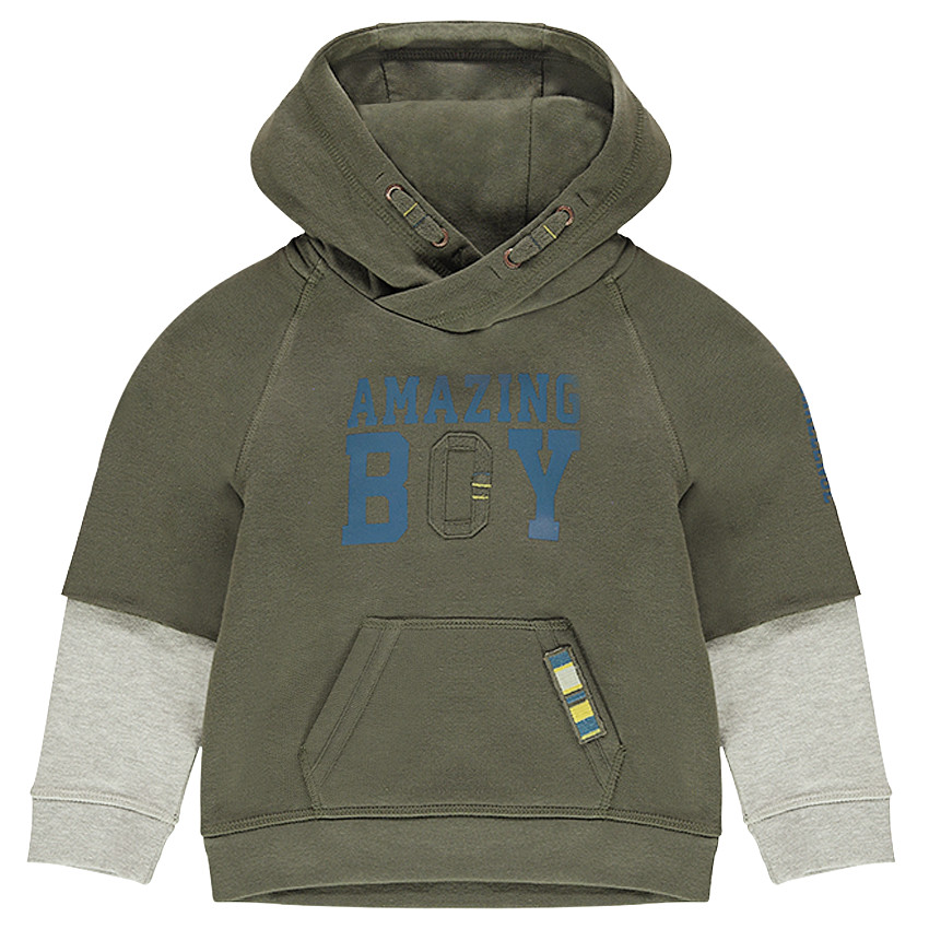 Sweat en molleton effet 2 en 1 à capuche  