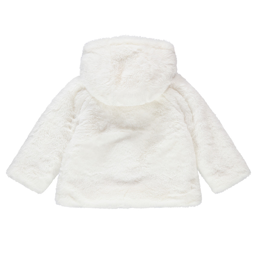 Veste en sherpa à capuche avec doublure en jersey imprimée 