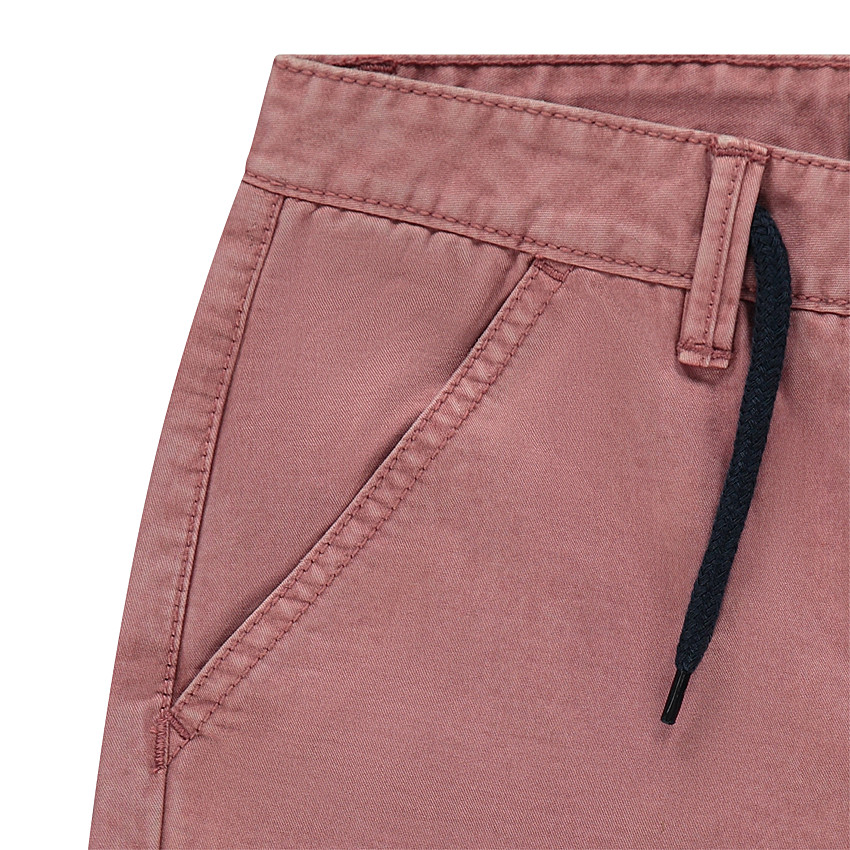 Junior - Bermuda en twill surteint avec 