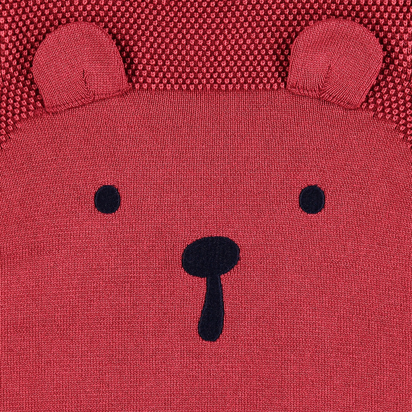 Pull en tricot surteint avec détails brodés et oreilles en relief 