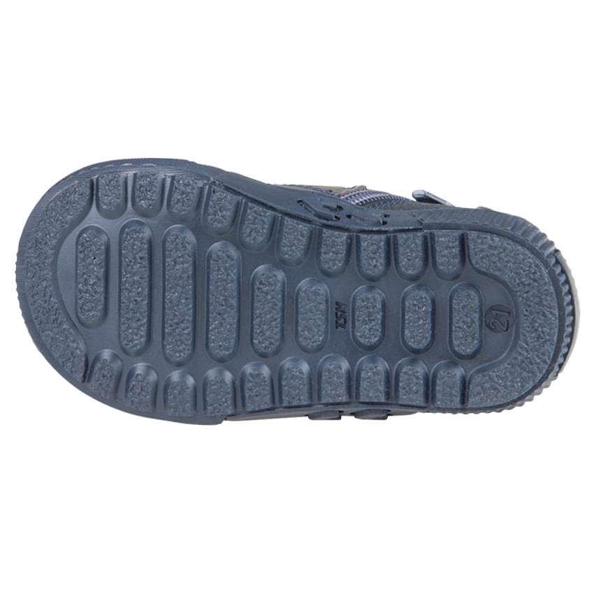 Bottillons à lacets en cuir suédé avec empiècements contrastés  