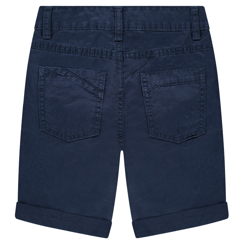 Bermuda en coton surteint effet crinkle 