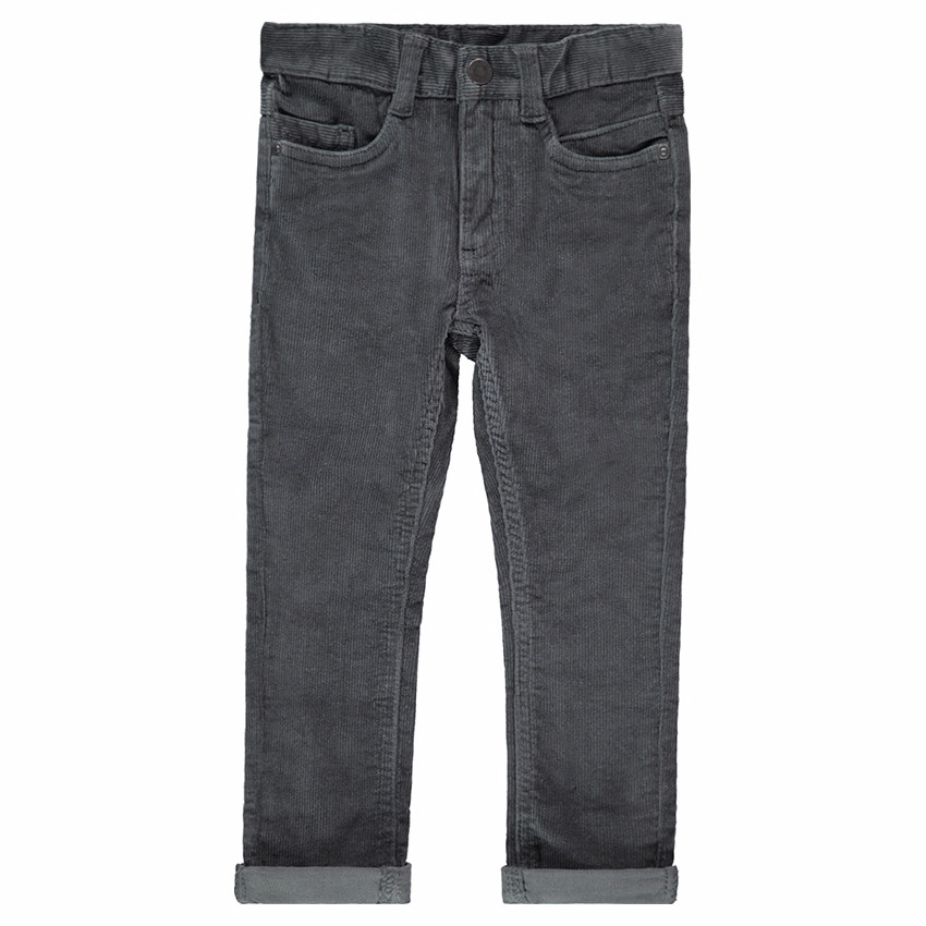 Pantalon en velours milleraies gris 