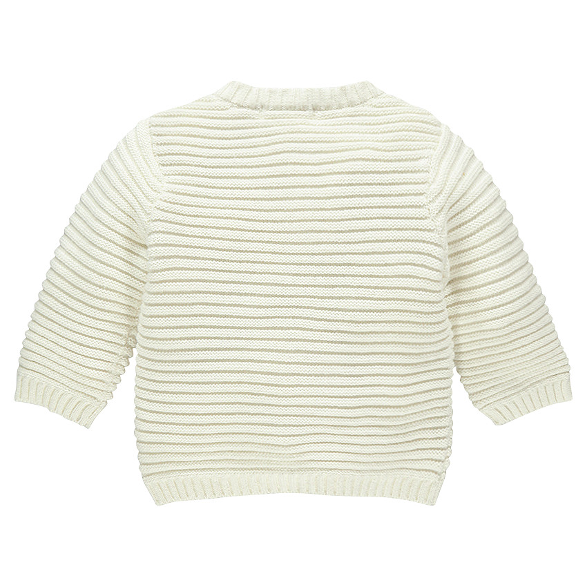 Gilet en tricot bio à jeu de mailles 