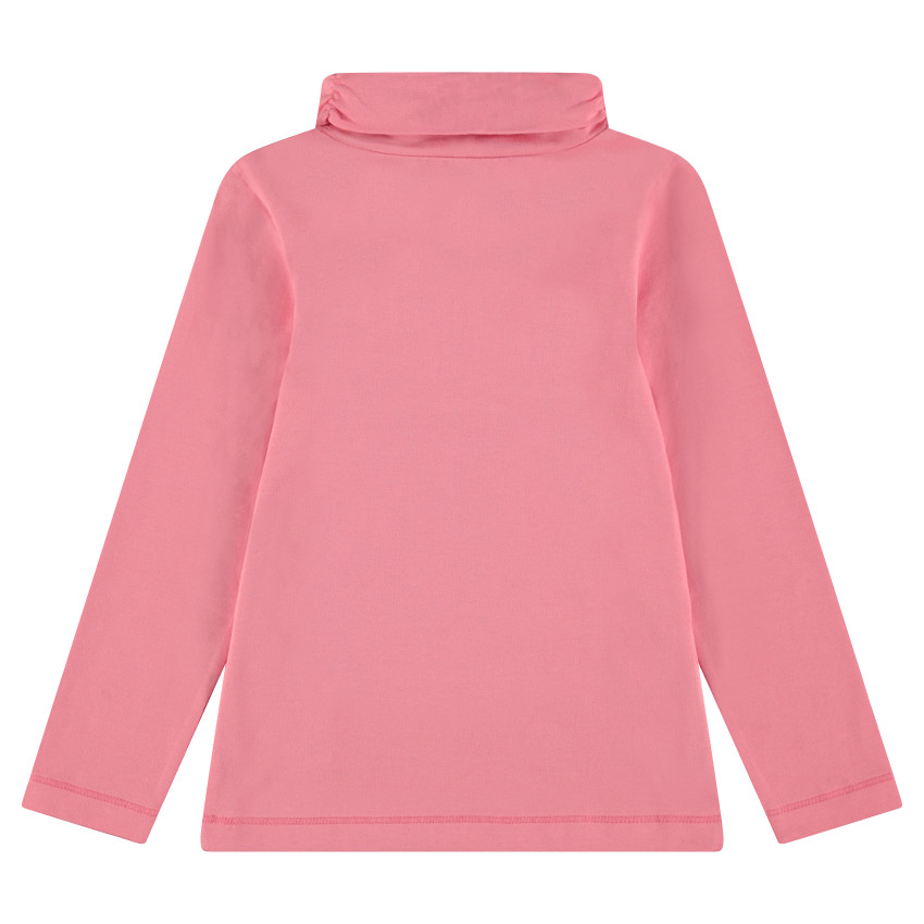 Sous-pull en jersey avec print fantaisie et col roulé 