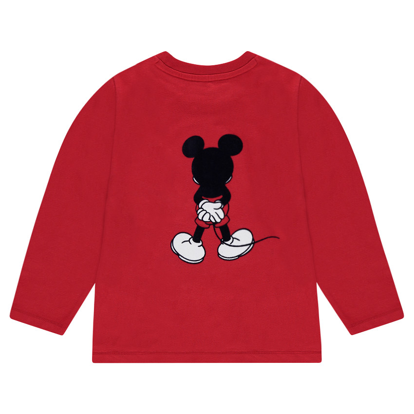 Tee-shirt manches longues en jersey avec print Disney Mickey 