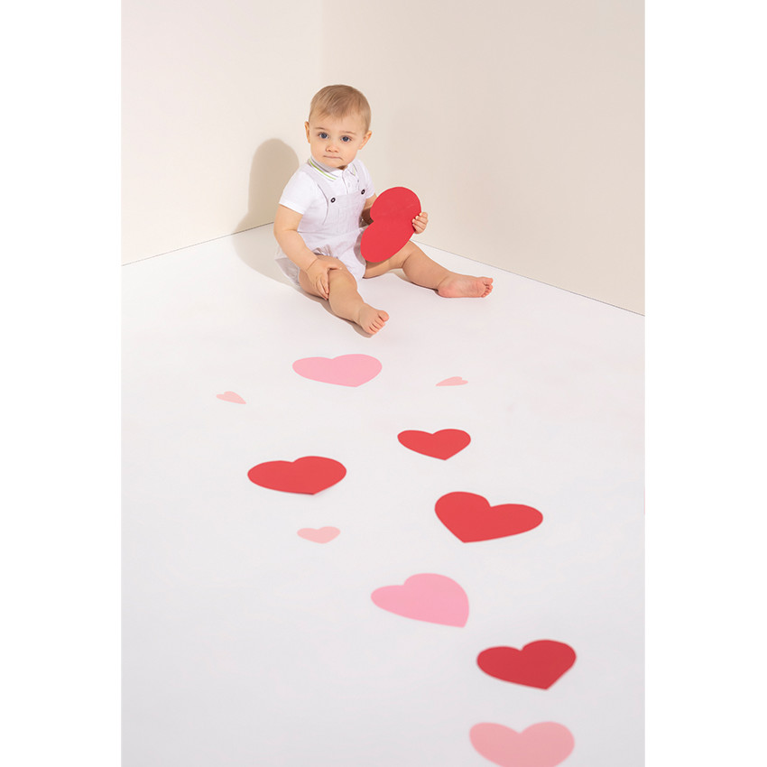 Combinaison courte rayé style rétro 