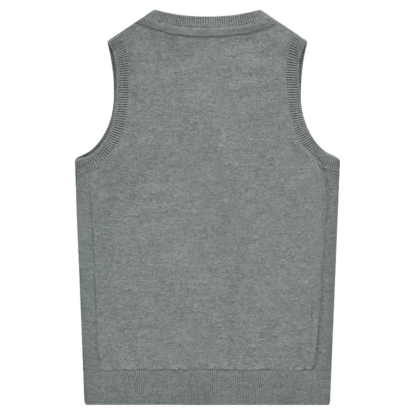 Pull en tricot sans manches avec poches 