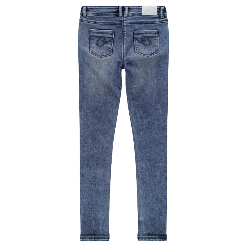 Junior - Jeans slim en molleton effet denim 
