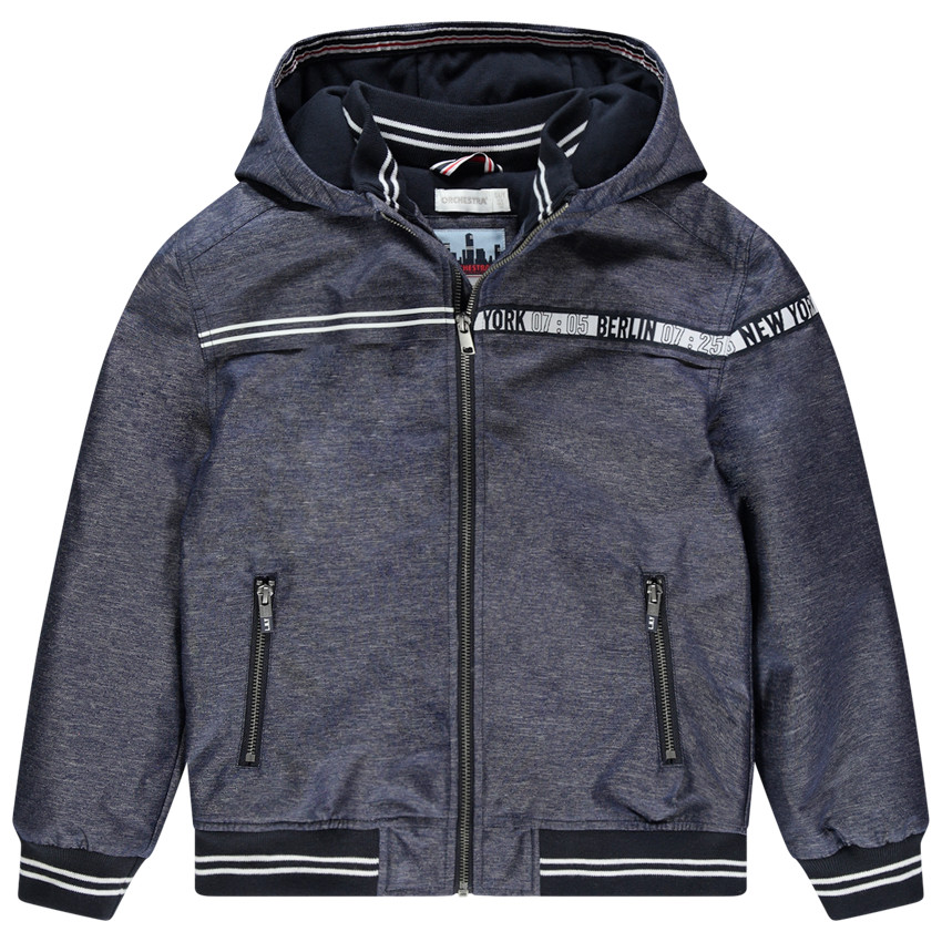 Coupe-vent doublé jersey à poches zippées 