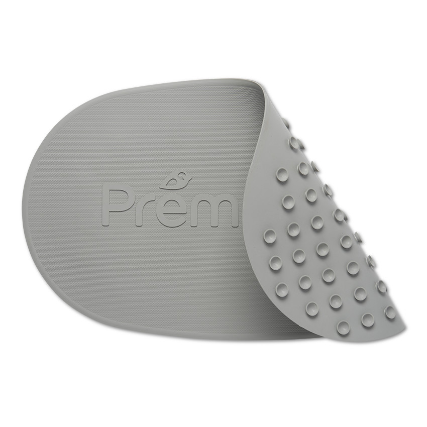 Tapis de bain antidérapant - Gris 