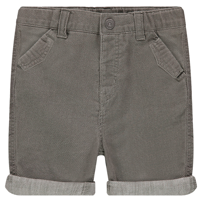 Bermuda en coton nid d'abeille surteint 