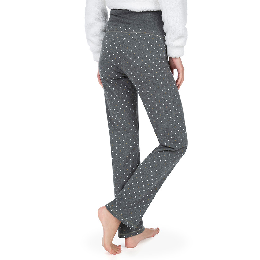 Pantalon de grossesse homewear imprimé pois all-over 