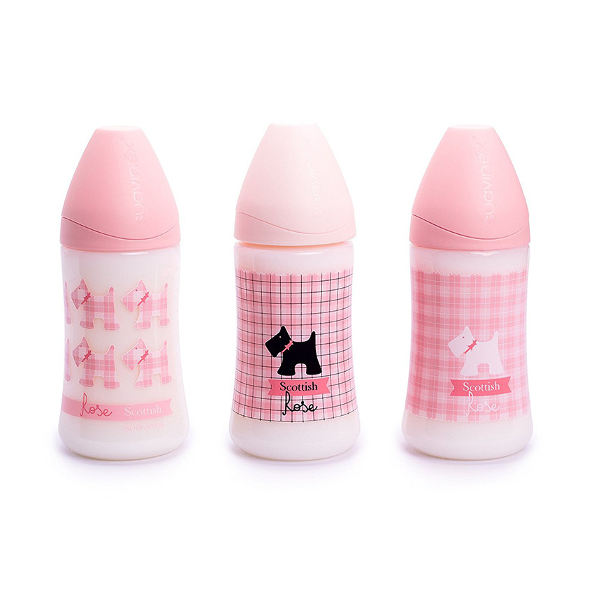 Biberon collection Scottish 270 ml - Rose 