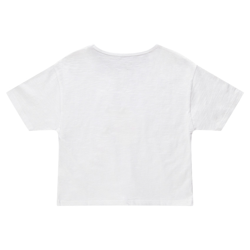 Junior - Tee-shirt manches courtes avec citron printé et liens à nouer 