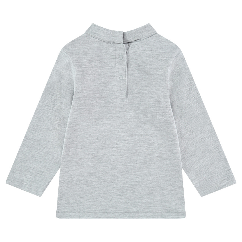 Sous-pull col cheminée avec bonhomme de neige pailleté  