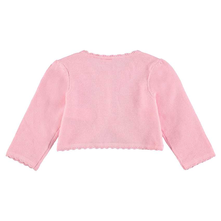 Gilet en tricot avec broderies florales 