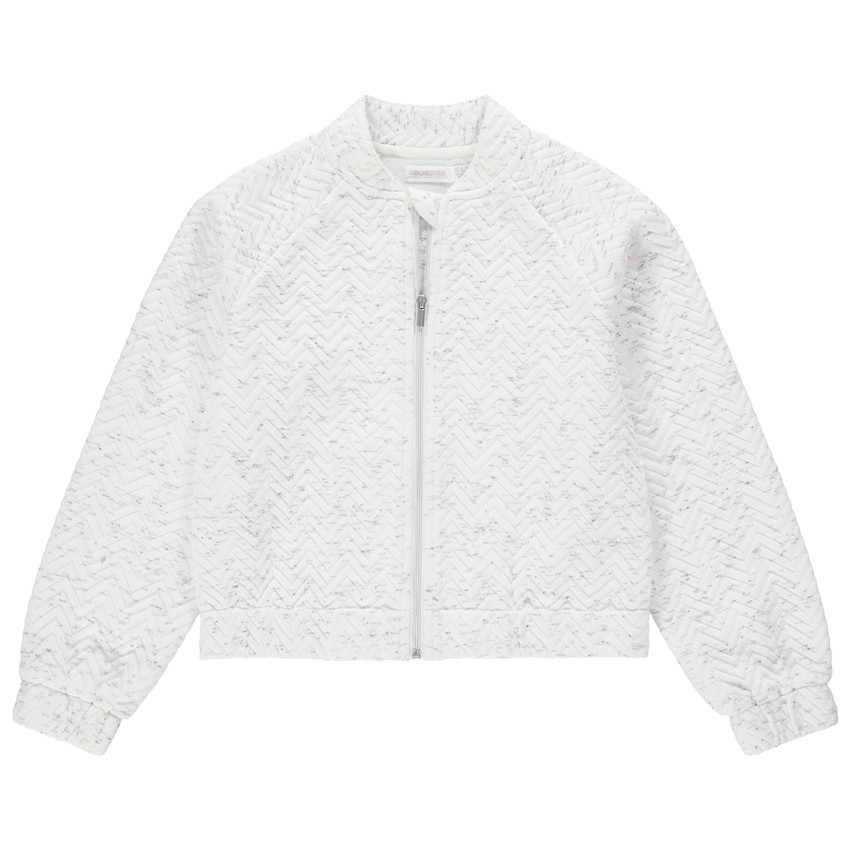 Junior - Gilet en molleton ottoman chiné 