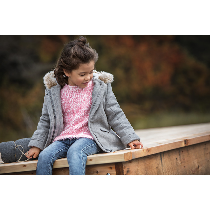 Jeans slim en molleton effet denim 