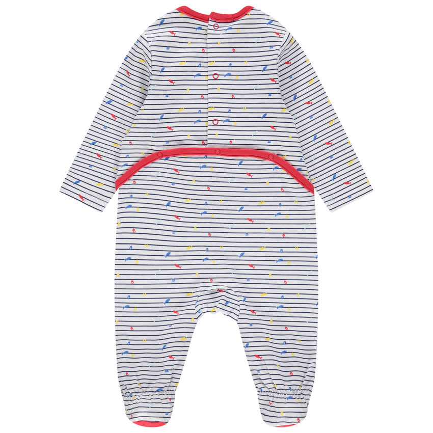 Lot de 2 dors-bien en jersey à rayures et bateaux printés 