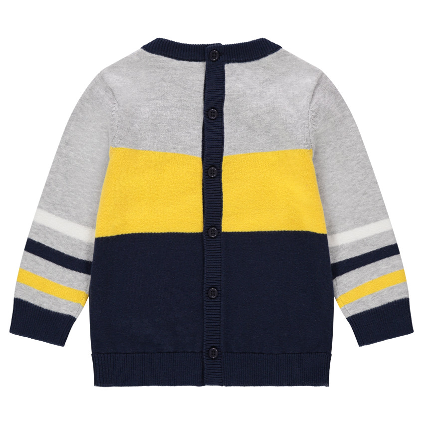 Pull en tricot avec ourson printé et oreilles en relief 