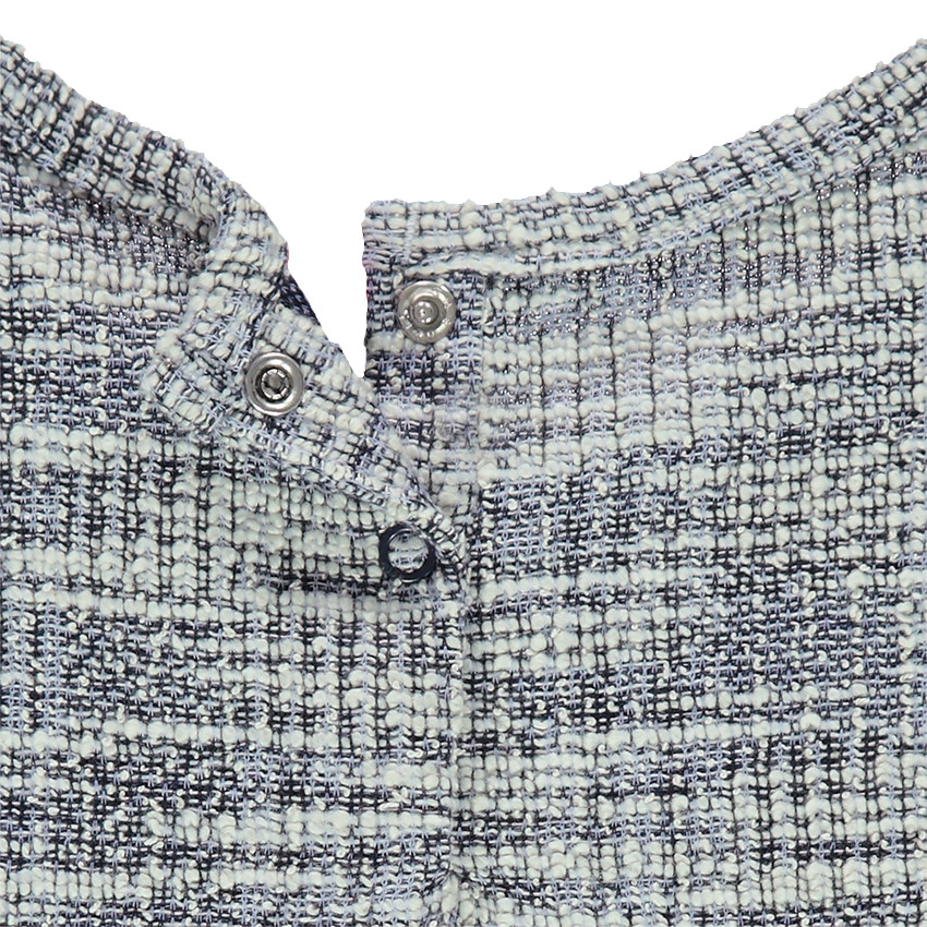 Robe manches courtes bi-matière 