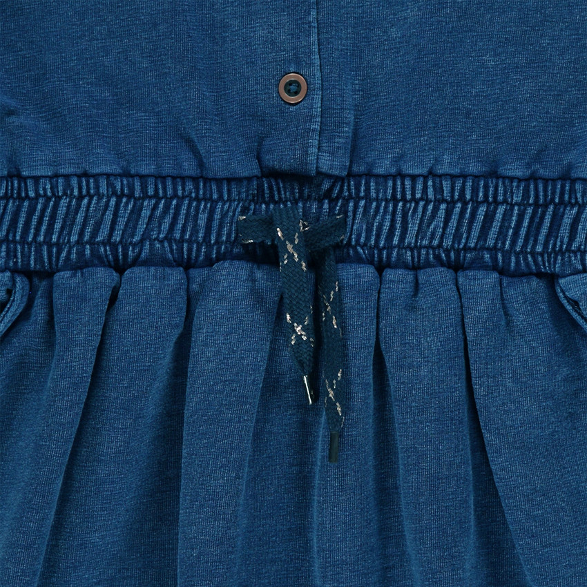 Junior - Robe manches courtes en molleton slub  