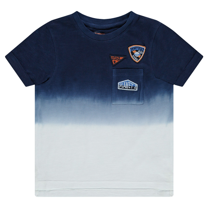 Tee-shirt manches courtes en jersey effet tie and dye 