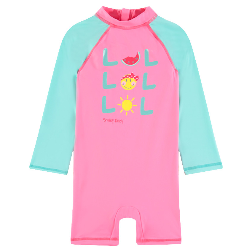 Combinaison anti-UV avec motif Smiley printé 