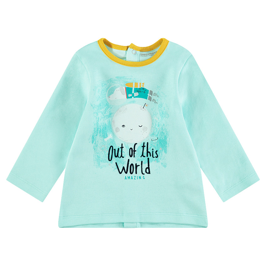 Tee-shirt manches longues en jersey avec personnages printés 