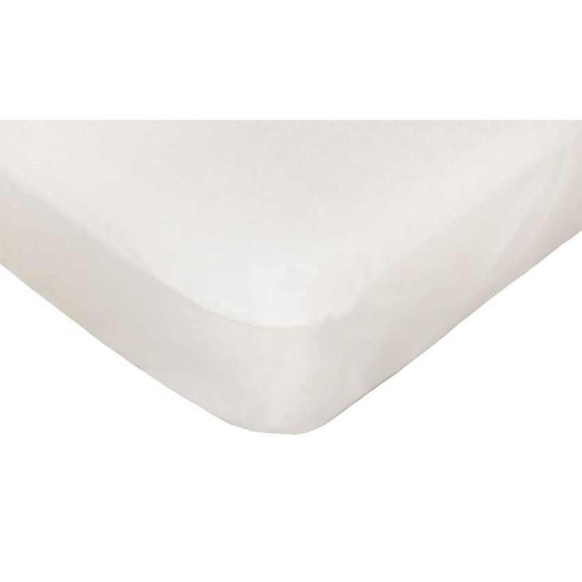Protège Matelas Bambou 40X80 - Blanc 
