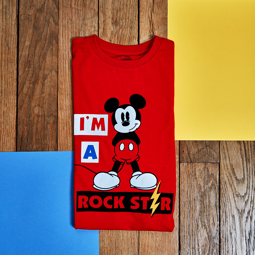 Tee-shirt manches longues en jersey avec print Disney Mickey 