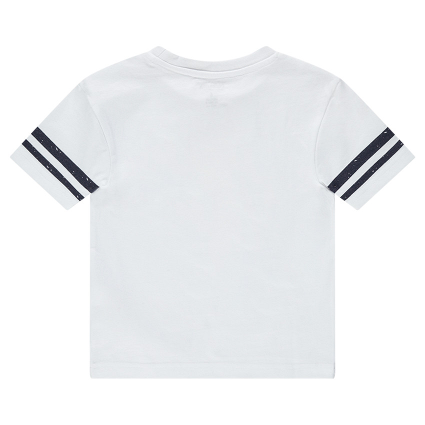 Tee-shirt manches courtes avec bandes et cactus printés 