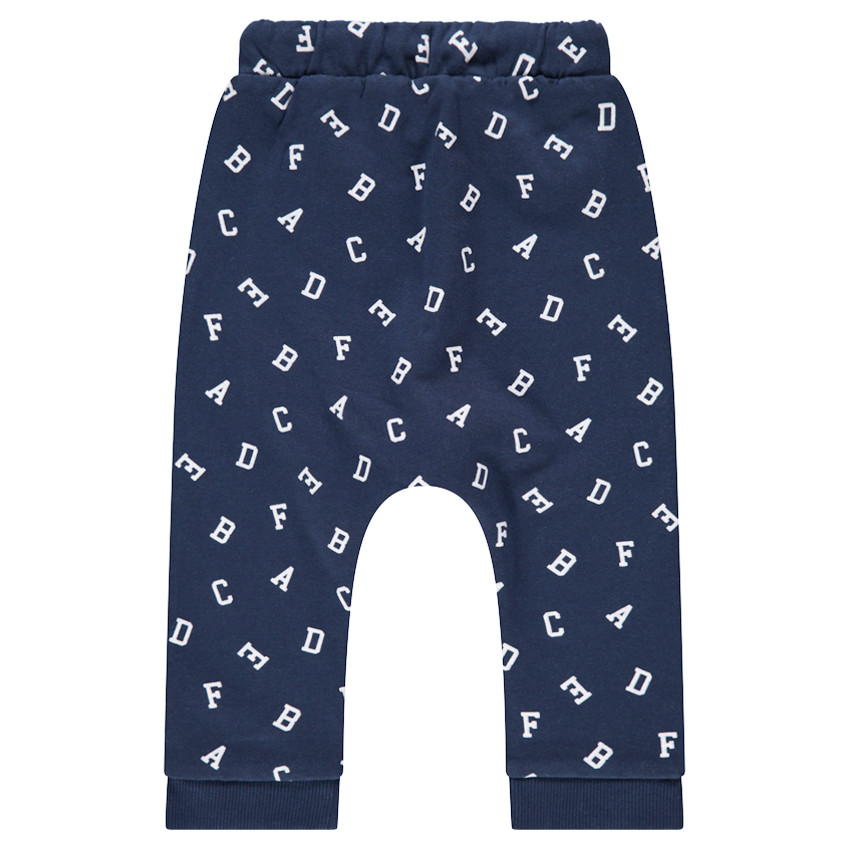 Pantalon de jogging en molleton forme sarouel avec lettres all-over 