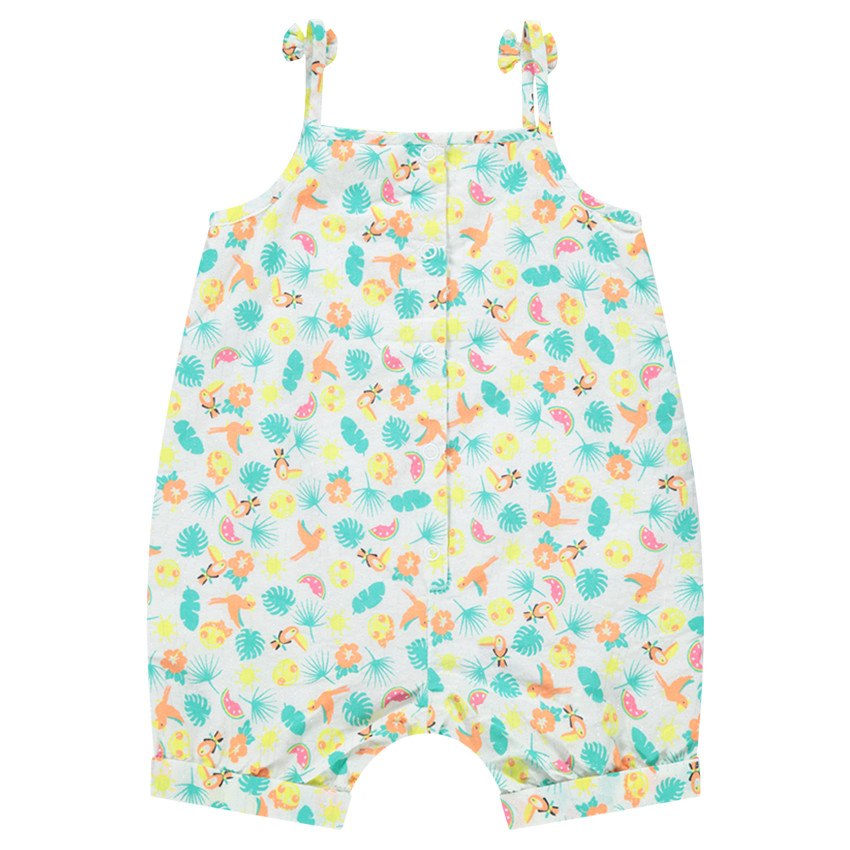 Combishort à motif tropical all-over Smiley 