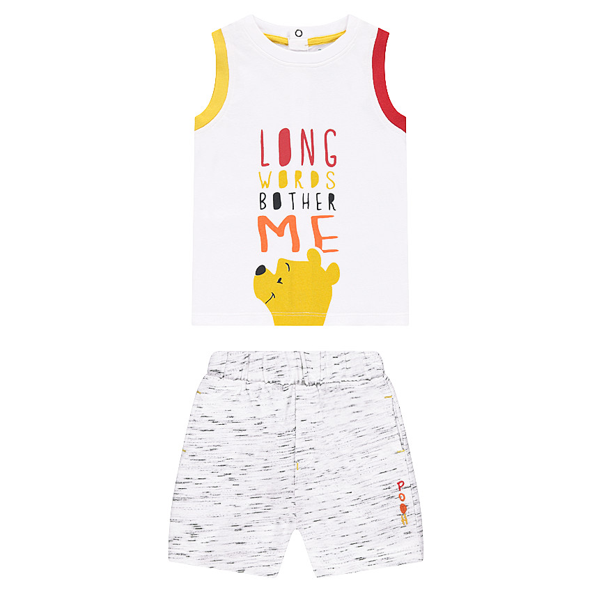Ensemble avec débardeur print Winnie l'Ourson ©Disney et bermuda twisté  