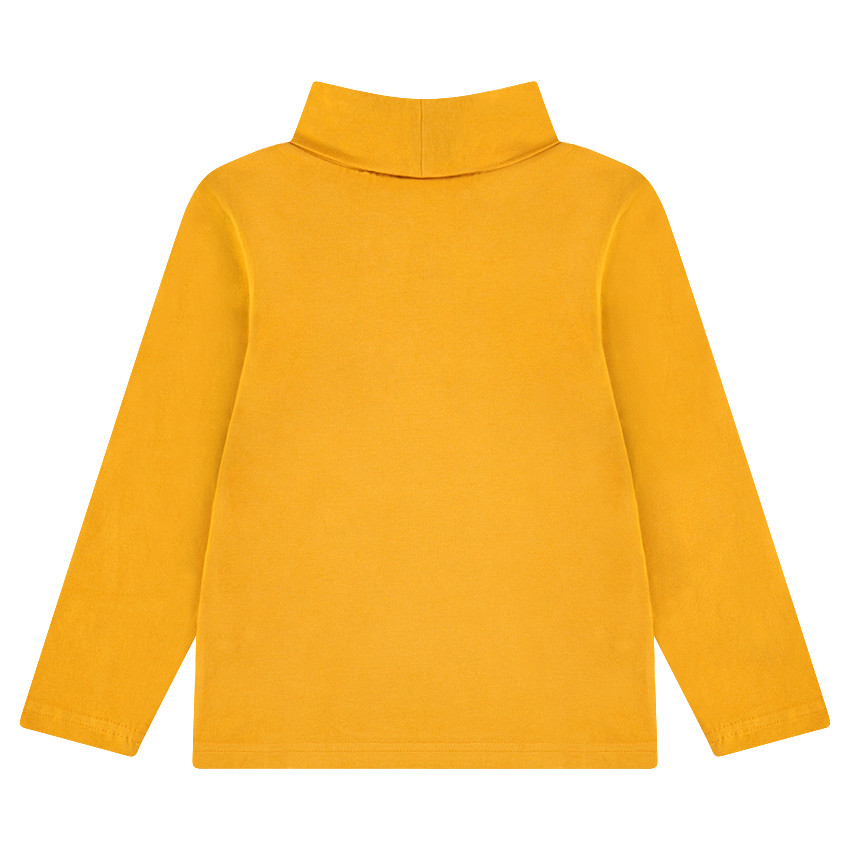 Sous-pull en jersey uni à col roulé avec logo brodé 