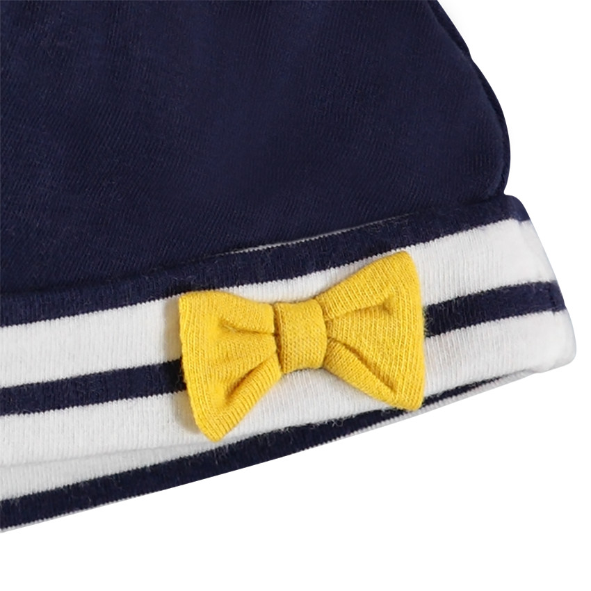 Bonnet en jersey avec noeud fantaisie 