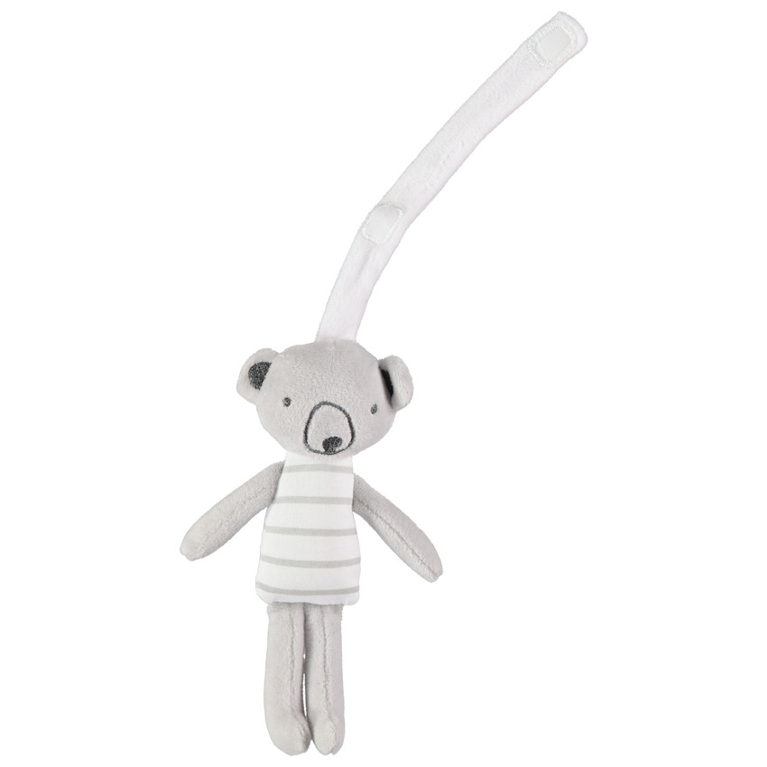 Spirale d'activités en velours avec peluches à suspendre 